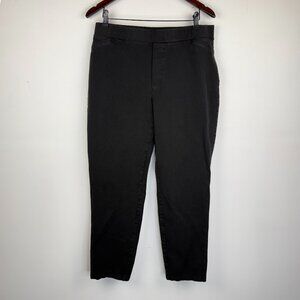 Isaac Mizrahi Women’s Slim Ankle Pants 6 Black Pull On Stretch Work Pants